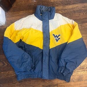 Vintage WVU puffer jacket